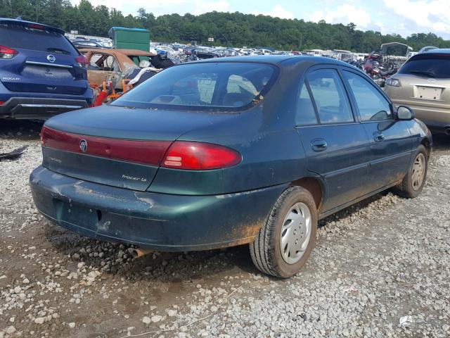 1MEFM13P3XW619615 - 1999 MERCURY TRACER LS GREEN photo 4