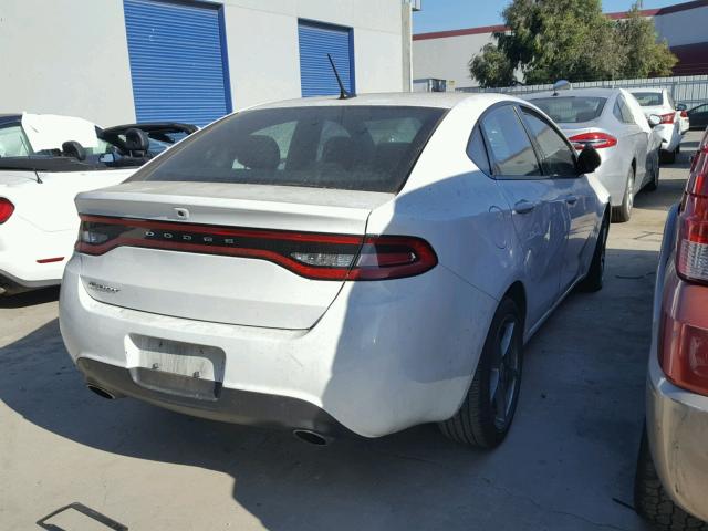 1C3CDFBB1FD337673 - 2015 DODGE DART SXT WHITE photo 4