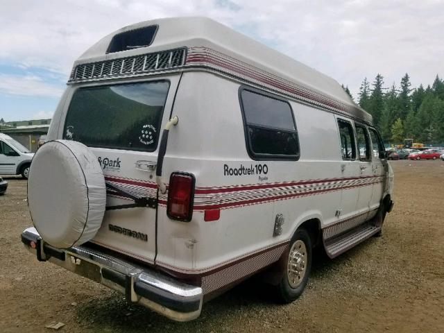 2B6KB31Z2NK131734 - 1992 DODGE RAM VAN B3 WHITE photo 4