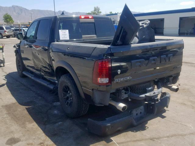 1C6RR7YT3HS811173 - 2017 RAM 1500 REBEL შავი ფოტო 3