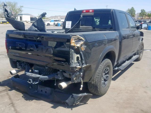 1C6RR7YT3HS811173 - 2017 RAM 1500 REBEL შავი ფოტო 4