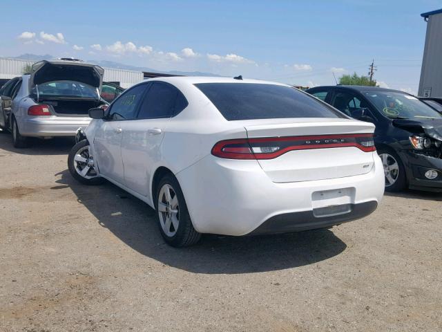 1C3CDFBB5FD266137 - 2015 DODGE DART SXT WHITE photo 3