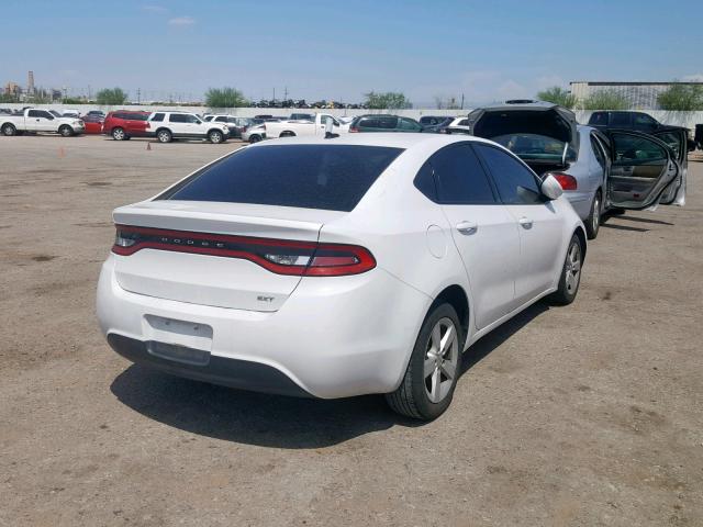 1C3CDFBB5FD266137 - 2015 DODGE DART SXT WHITE photo 4