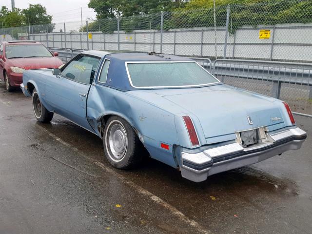 3J57F6D174600 - 1976 OLDSMOBILE CUTLASS SU BLUE photo 3