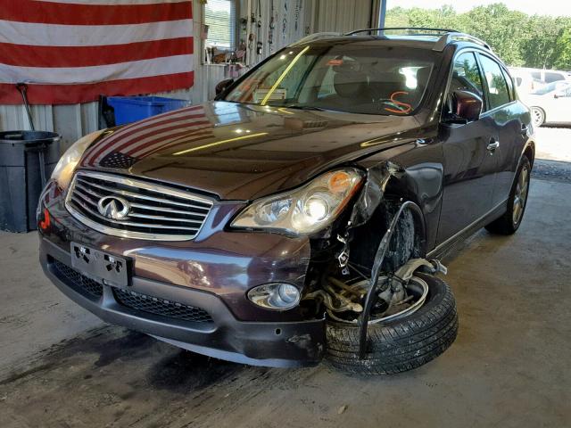 JN1AJ0HR5AM757686 - 2010 INFINITI EX35 BASE RED photo 2