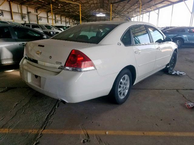 2G1WS553181359726 - 2008 CHEVROLET IMPALA POL WHITE photo 4