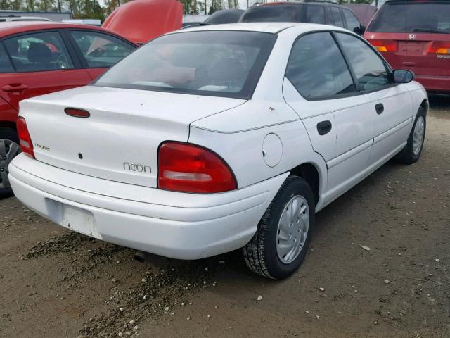 1B3ES47C0WD594857 - 1998 DODGE NEON HIGHL WHITE photo 4