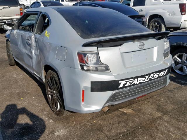 JTKJF5C71D3056907 - 2013 TOYOTA SCION TC ვერცხლისფერი ფოტო 3