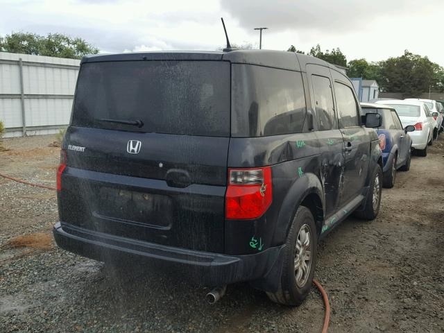 5J6YH18718L002976 - 2008 HONDA ELEMENT EX BLACK photo 4