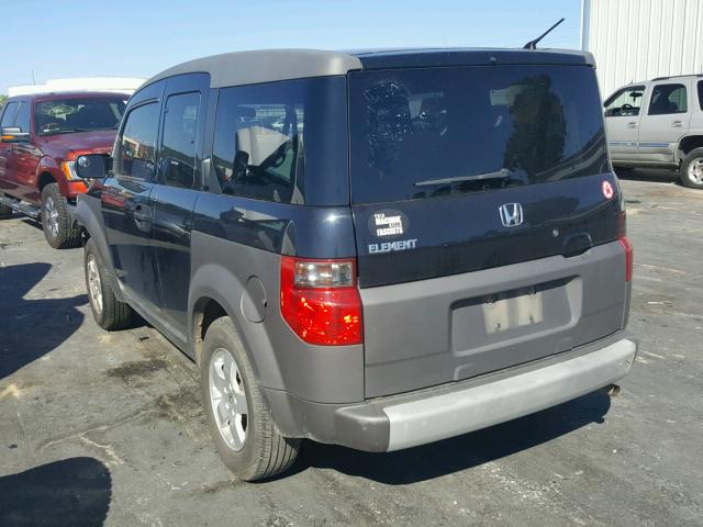 5J6YH185X4L005688 - 2004 HONDA ELEMENT EX BLACK photo 3