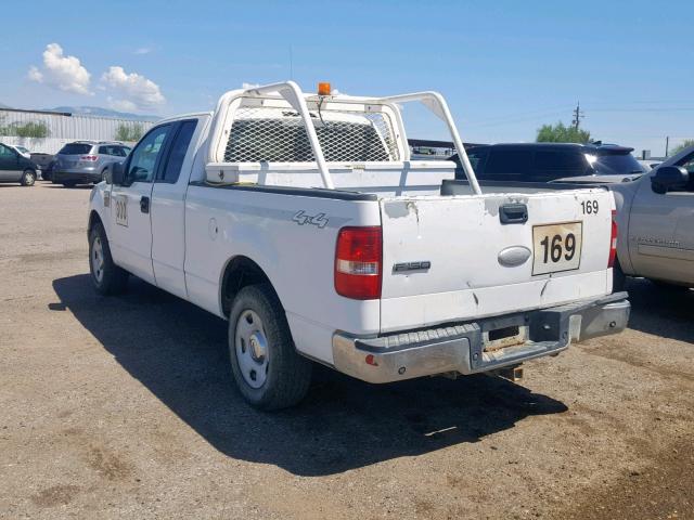 1FTPX14597NA54822 - 2007 FORD F150 WHITE photo 3