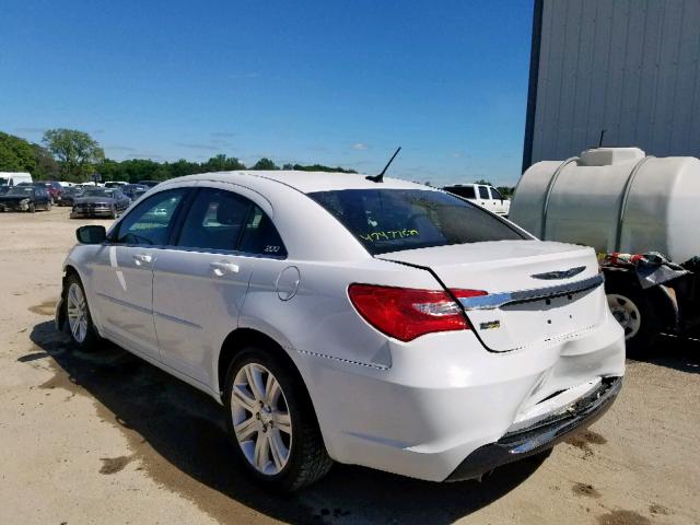 1C3CCBAG5CN321569 - 2012 CHRYSLER 200 LX WHITE photo 3