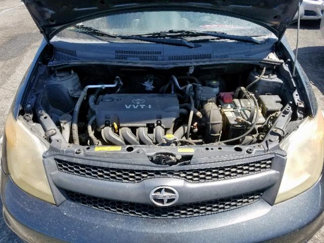 JTKKT604460160552 - 2006 TOYOTA SCION XA CHARCOAL photo 7