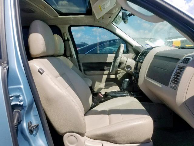 1FMCU49359KB93992 - 2009 FORD ESCAPE HYB BLUE photo 5