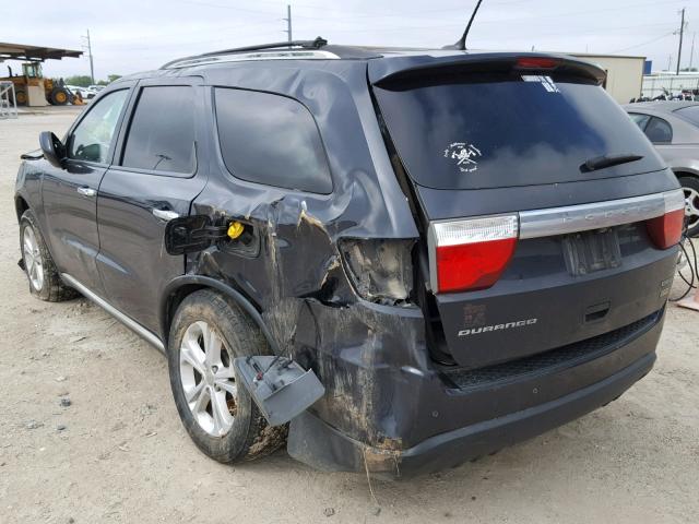 1C4RDHDG0DC592649 - 2013 DODGE DURANGO CR BLUE photo 3