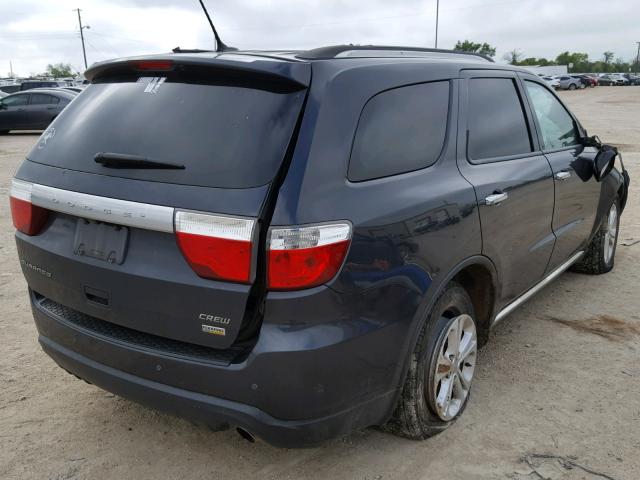 1C4RDHDG0DC592649 - 2013 DODGE DURANGO CR BLUE photo 4