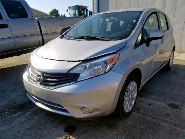 3N1CE2CP3EL375879 - 2014 NISSAN VERSA NOTE SILVER photo 2