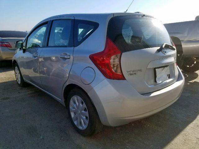 3N1CE2CP3EL375879 - 2014 NISSAN VERSA NOTE SILVER photo 3