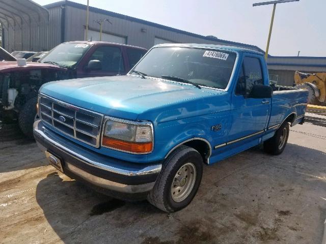 1FTEF15N3SNA36530 - 1995 FORD F150 BLUE photo 2