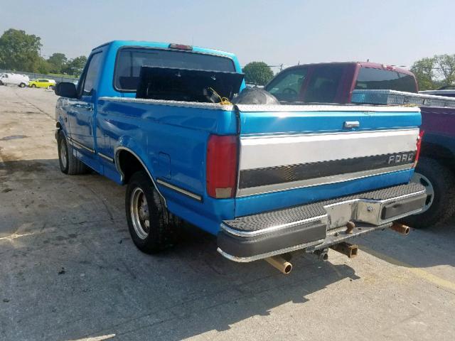 1FTEF15N3SNA36530 - 1995 FORD F150 BLUE photo 3