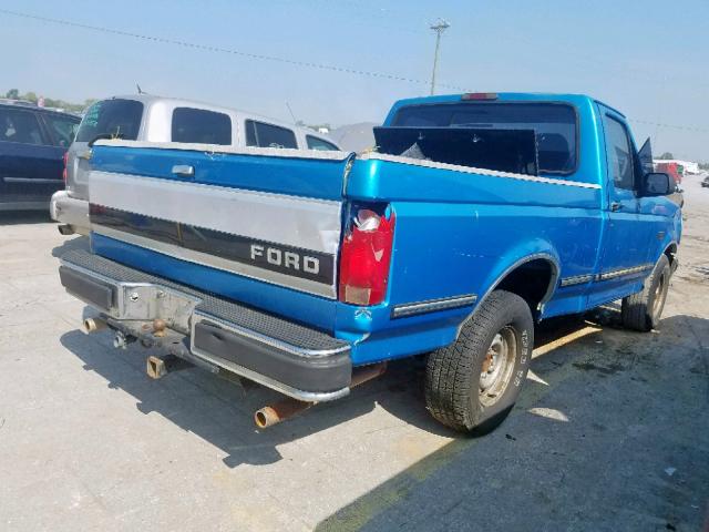 1FTEF15N3SNA36530 - 1995 FORD F150 BLUE photo 4