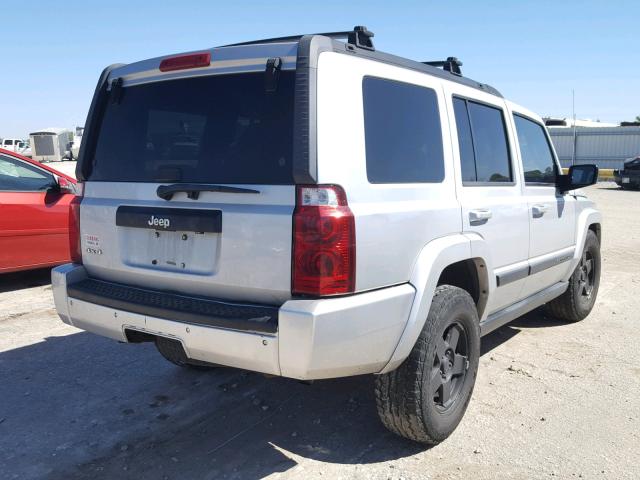 1J8HG48K17C602757 - 2007 JEEP COMMANDER SILVER photo 4