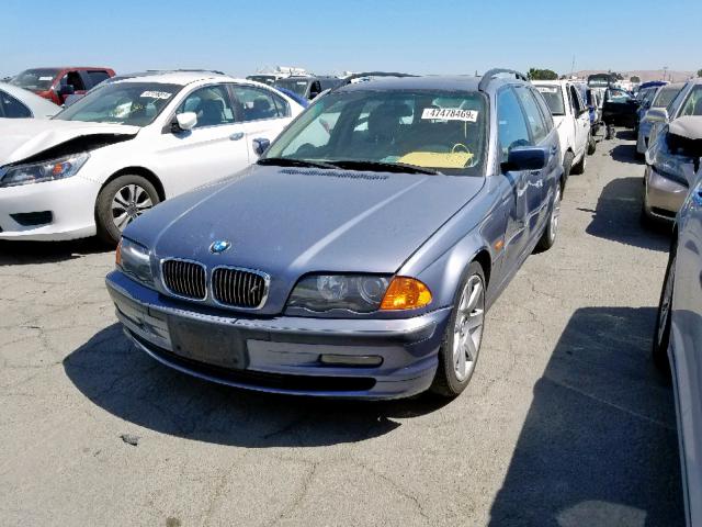 WBAAW334X1ET42298 - 2001 BMW 325 IT BLUE photo 2