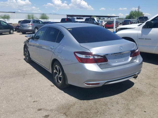 1HGCR2F32GA189756 - 2016 HONDA ACCORD LX SILVER photo 3