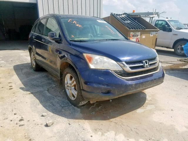 5J6RE4H70BL071468 - 2011 HONDA CR-V EXL BLUE photo 1