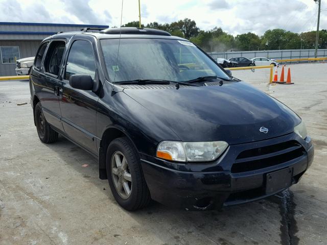 4N2ZN17T11D829696 - 2001 NISSAN QUEST GLE BLACK photo 1