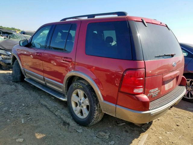 1FMZU74K44UA44805 - 2004 FORD EXPLORER E RED photo 3