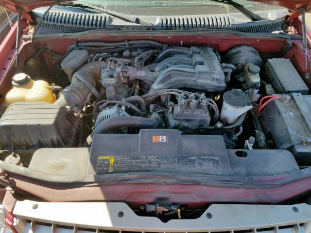 1FMZU74K44UA44805 - 2004 FORD EXPLORER E RED photo 7