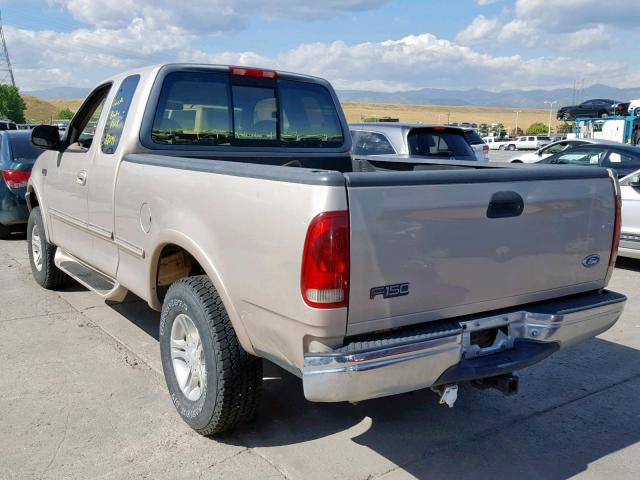 1FTDX18WXVKB51886 - 1997 FORD F150 GOLD photo 3
