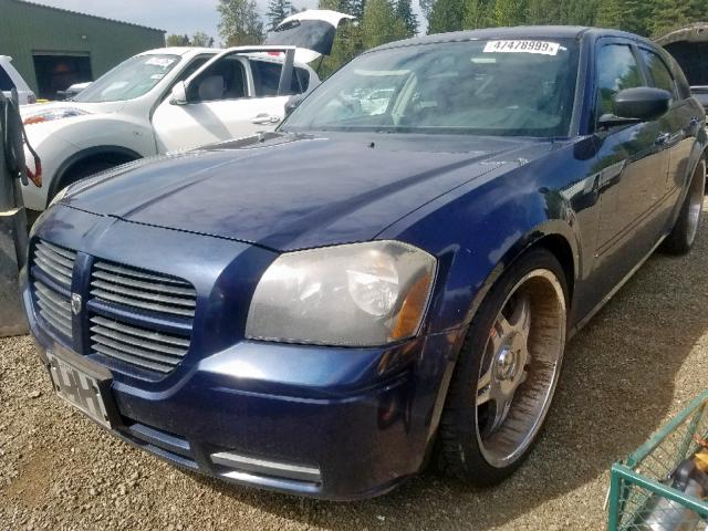 2D4FV48T35H641098 - 2005 DODGE MAGNUM SE BLUE photo 2