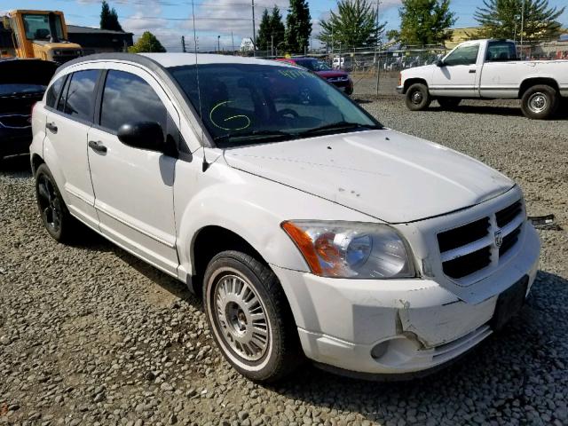 1B3HB48B07D107564 - 2007 DODGE CALIBER SX WHITE photo 1