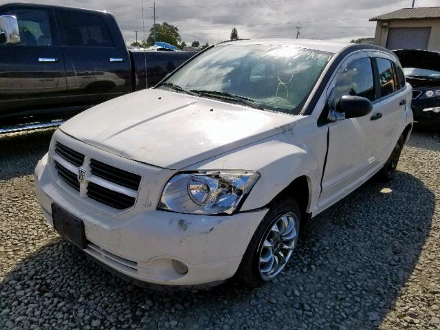 1B3HB48B07D107564 - 2007 DODGE CALIBER SX WHITE photo 2