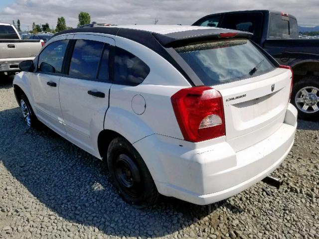 1B3HB48B07D107564 - 2007 DODGE CALIBER SX WHITE photo 3