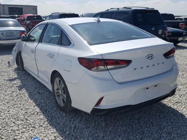 5NPE34AF8JH605783 - 2018 HYUNDAI SONATA SPO WHITE photo 3