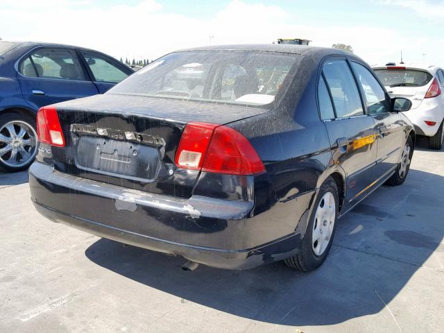 2HGES15112H559290 - 2002 HONDA CIVIC DX BLACK photo 4