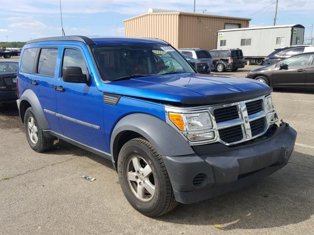 1D8GT28K77W563854 - 2007 DODGE NITRO SXT BLUE photo 1