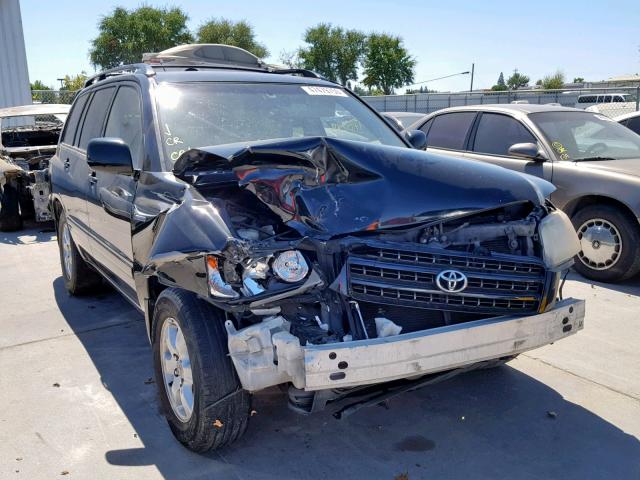 JTEGF21A330116986 - 2003 TOYOTA HIGHLANDER BLACK photo 1