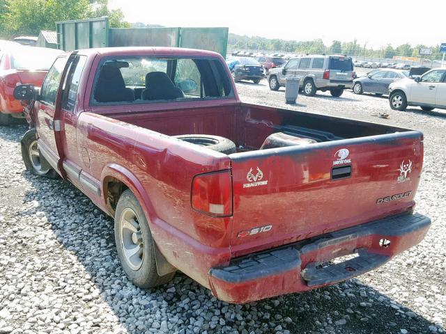 1GCCS1955Y8310914 - 2000 CHEVROLET S TRUCK S1 RED photo 3