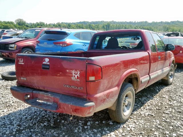 1GCCS1955Y8310914 - 2000 CHEVROLET S TRUCK S1 RED photo 4