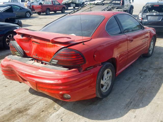 1G2NF12T7YM798457 - 2000 PONTIAC GRAND AM S RED photo 4
