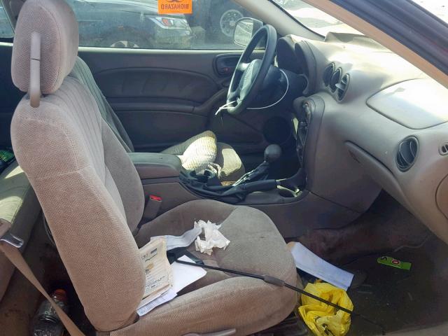 1G2NF12T7YM798457 - 2000 PONTIAC GRAND AM S RED photo 5