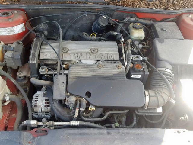 1G2NF12T7YM798457 - 2000 PONTIAC GRAND AM S RED photo 7