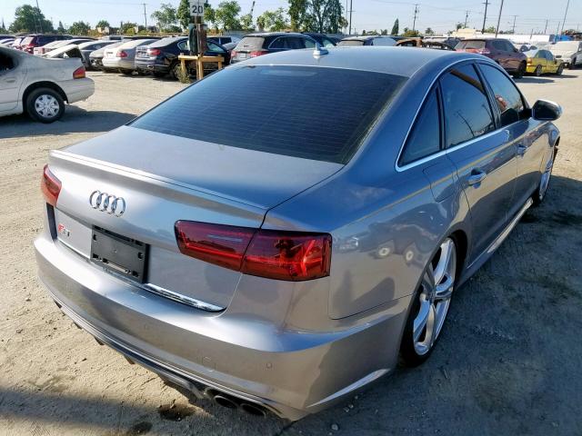 WAUH2AFC9GN086164 - 2016 AUDI S6 PRESTIG GRAY photo 4