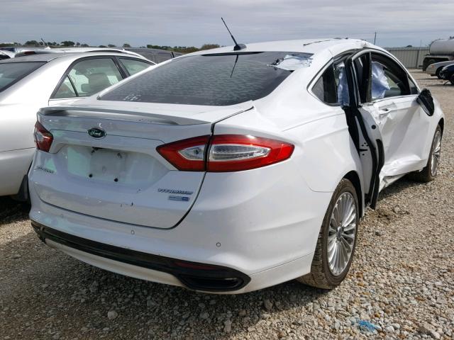 3FA6P0D93DR119378 - 2013 FORD FUSION TIT WHITE photo 4