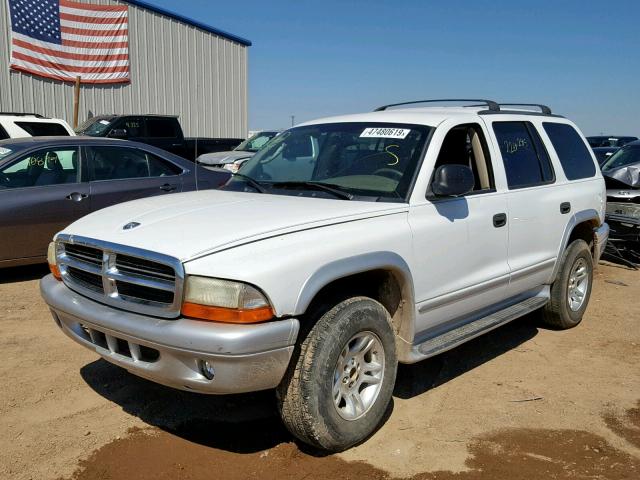 1D8HS58Z23F604245 - 2003 DODGE DURANGO SL WHITE photo 2