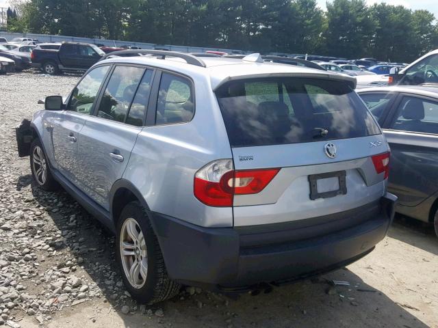 WBXPA93415WD11185 - 2005 BMW X3 3.0I BLUE photo 3